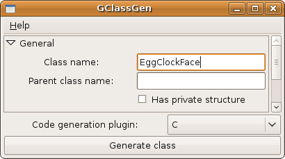 Setting the class name