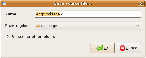 Saving the source file